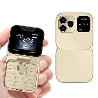 Skanto | Foldable Flip Phone Dual SIM | 1.77" Screen | 1000 mAh | Micro USB