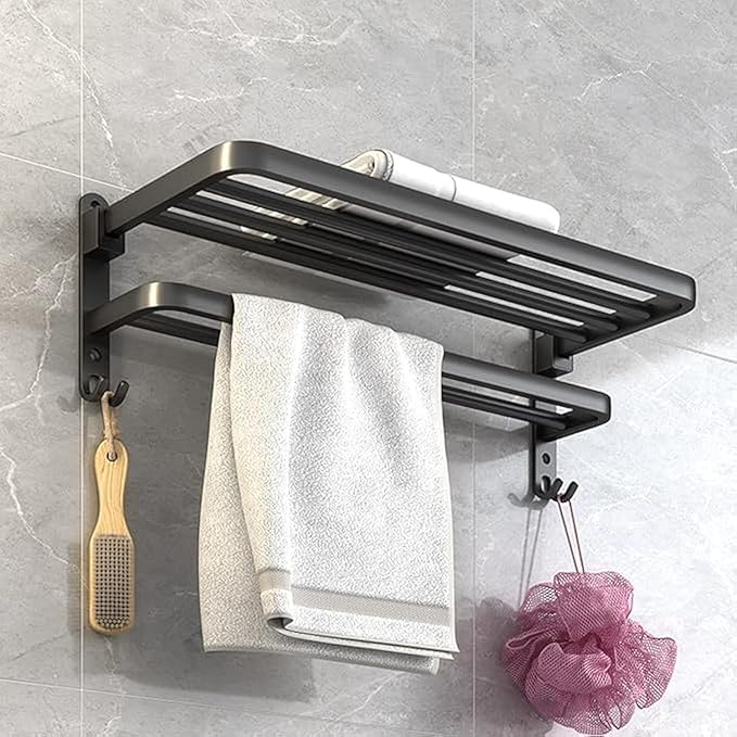 Towel holder with suction cups | Easy installation, secure attachment | Brehn