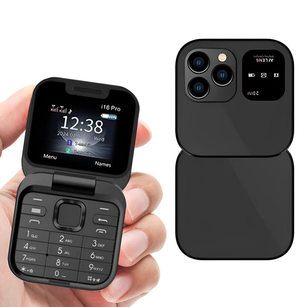 Skanto | Foldable Flip Phone Dual SIM | 1.77" Screen | 1000 mAh | Micro USB