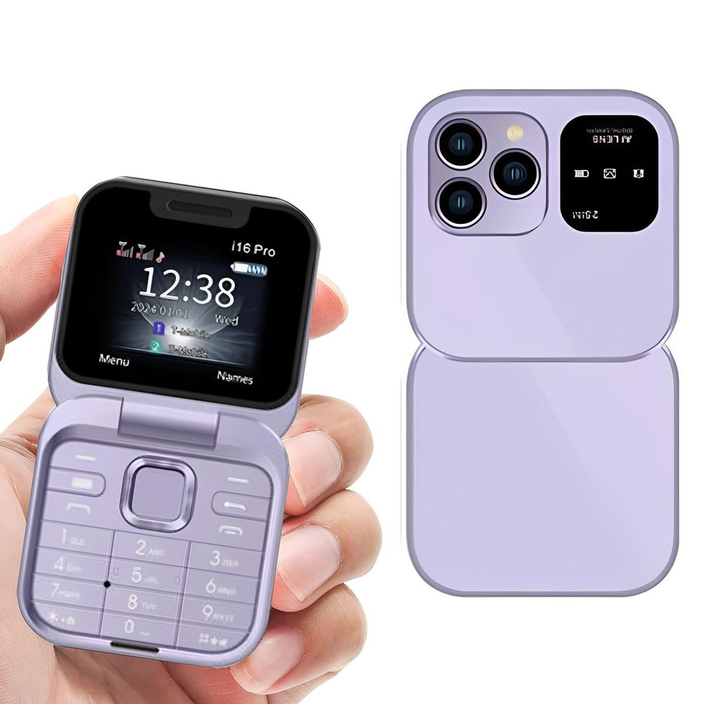Skanto | Foldable Flip Phone Dual SIM | 1.77" Screen | 1000 mAh | Micro USB