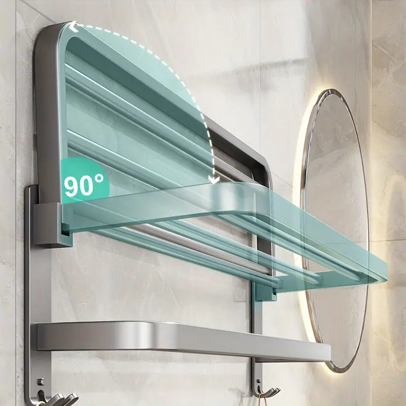 Towel holder with suction cups | Easy installation, secure attachment | Brehn