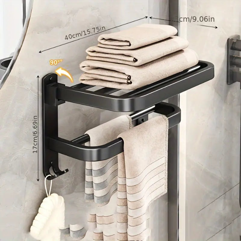 Towel holder with suction cups | Easy installation, secure attachment | Brehn