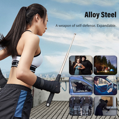 Automatically extendable steel striking stick | Bowlift