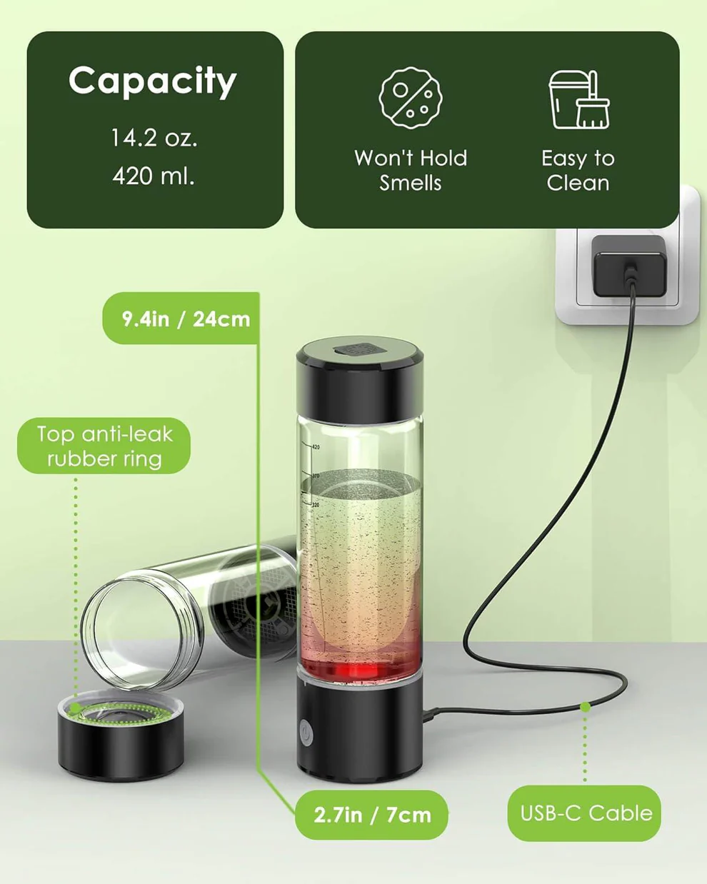 Skanto | Hydrogen Water Bottle Generator