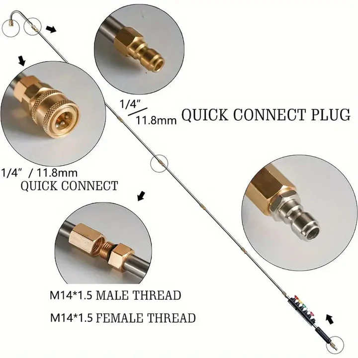 Skanto | 4000 PSI Telescopic Pressure Washer Wand Kit