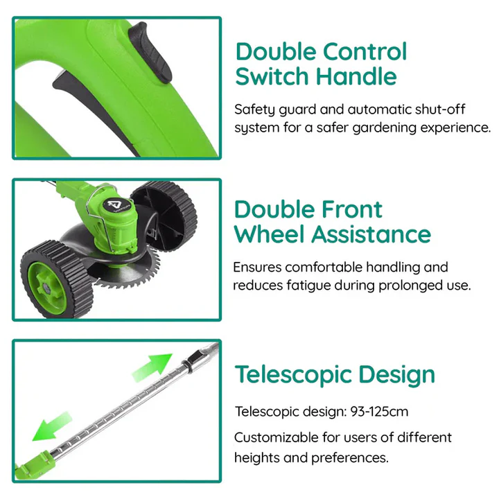 BowLift | Powerful Electric Battery Operated Cordless Grass Trimmer