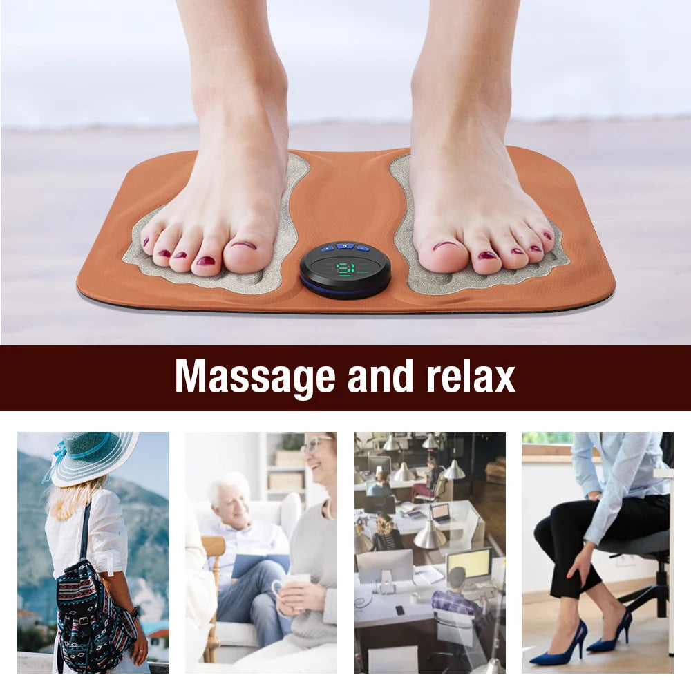 3D Foot Massage Pad | Pain relief for tired feet in seconds – Comfortably from home | Brehn