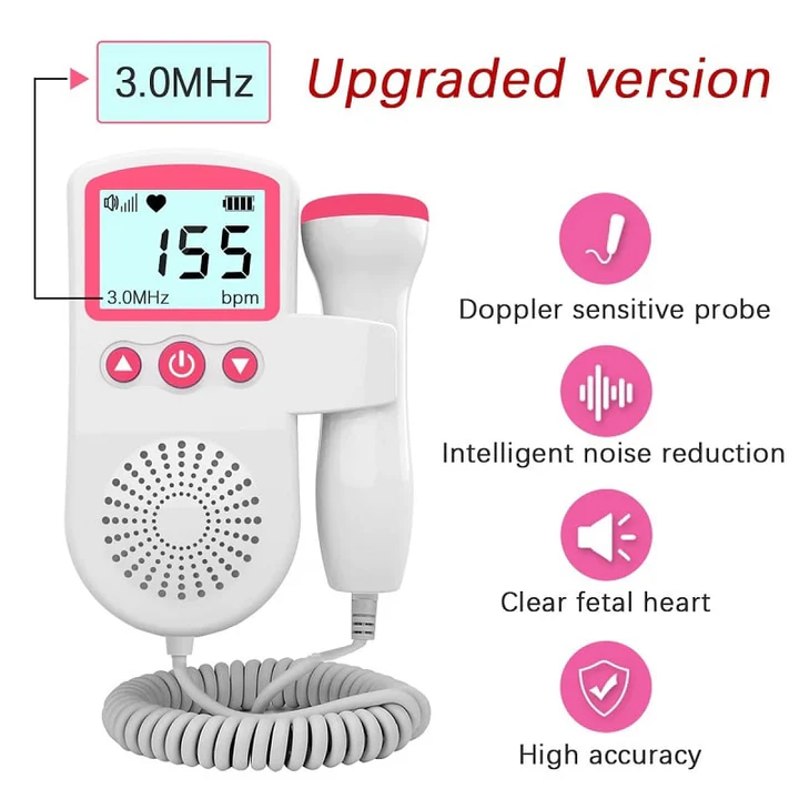 Fetal Doppler heart rate monitor