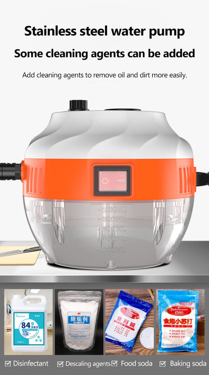 BowLift | 2800W High-Pressure Steam Cleaner – Powerful Home & Car Cleaning Device