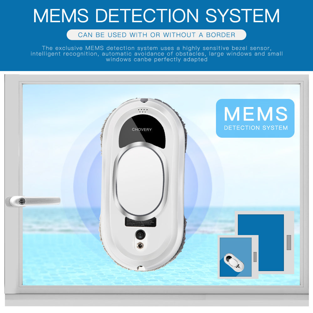 CleanBot Robot Window Cleaner – Smart & Hands-Free with Remote for Streak-Free Windows