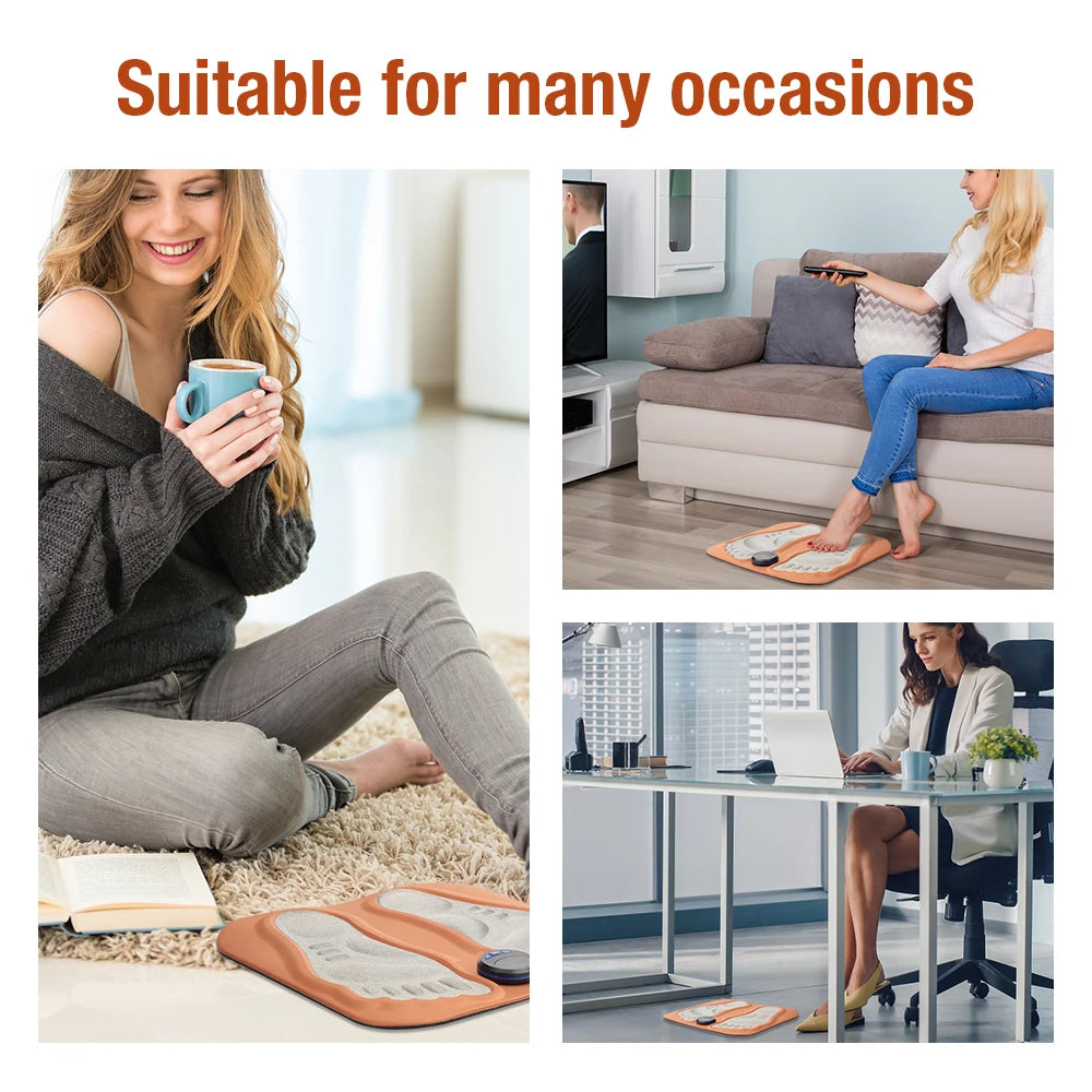 3D Foot Massage Pad | Pain relief for tired feet in seconds – Comfortably from home | Brehn