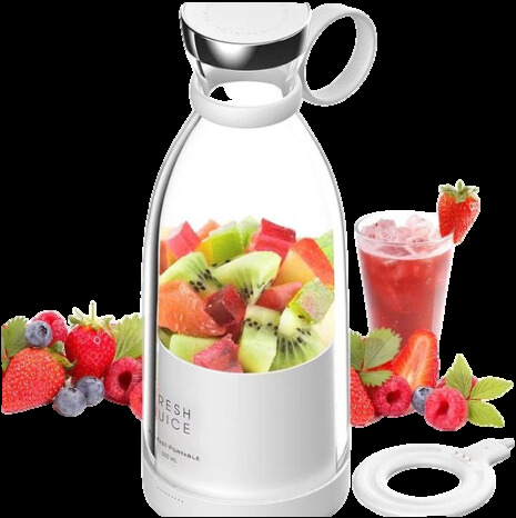 Skanto | Compact Portable Smoothie Blender with Fruit Container and Drinking Lid