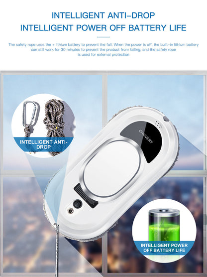 Skanto | CleanBot Smart Window Cleaner with Remote Control – Streak-Free Glass Cleaning