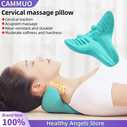 BowLift | Neck and Shoulder Stretch – Cervical Traction Pillow for Spinal Alignment and Massage
