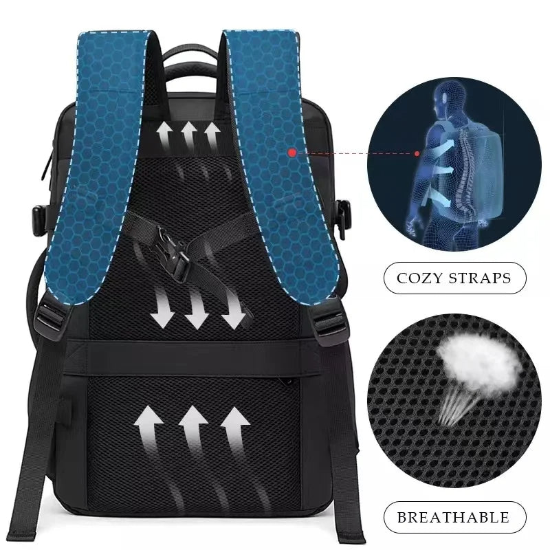 BowLift | Waterproof Expandable Travel Backpack – Large Capacity & Anti-Theft Protection