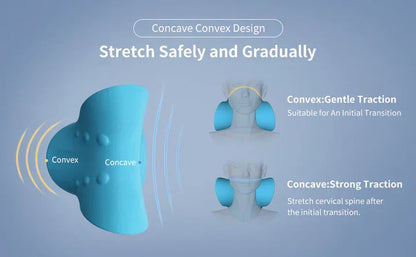 BowLift | Neck and Shoulder Stretch – Cervical Traction Pillow for Spinal Alignment and Massage