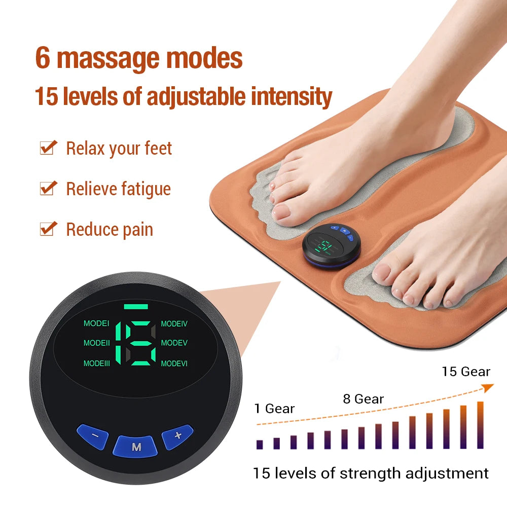 3D Foot Massage Pad | Pain relief for tired feet in seconds – Comfortably from home | Brehn