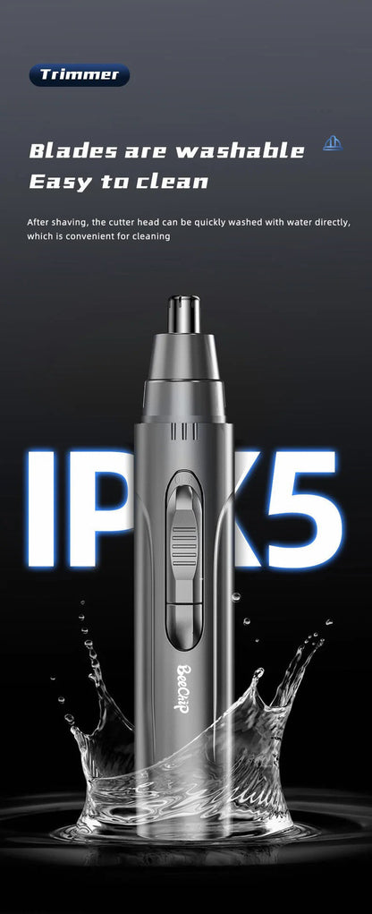 Skanto | SmoothTrim Rechargeable Nose and Ear Trimmer with Stainless Steel Blades
