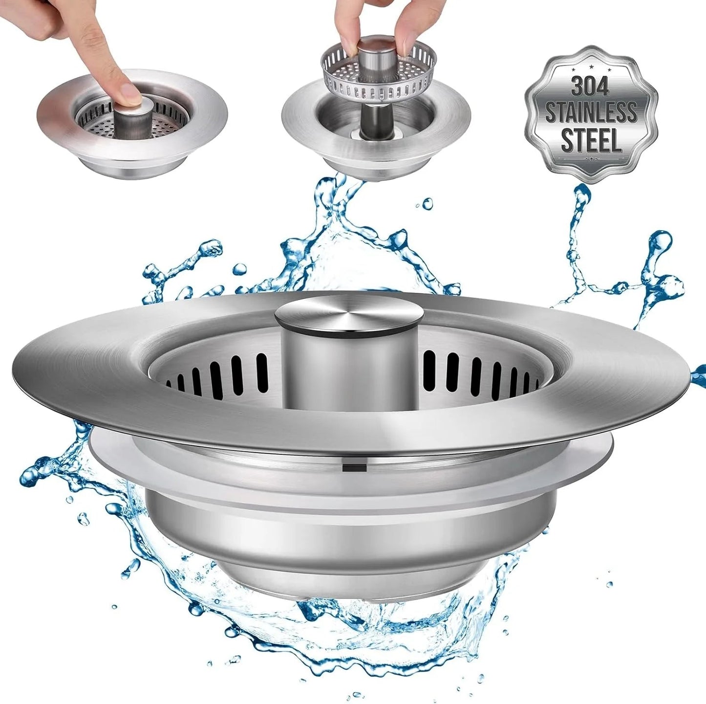 BowLift | Stainless Steel Kitchen Sink Strainer