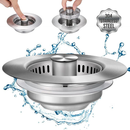 BowLift | Stainless Steel Kitchen Sink Strainer