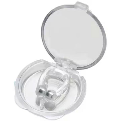 Magnetic anti-snoring nose clip for improving sleep