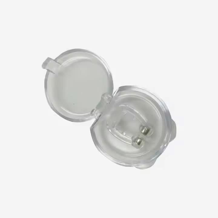 Magnetic anti-snoring nose clip for improving sleep