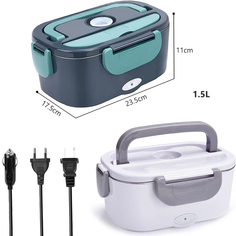 Skanto | WarmMee Electric Lunch Box – 1,5L Portable Food Warmer for Car & Home