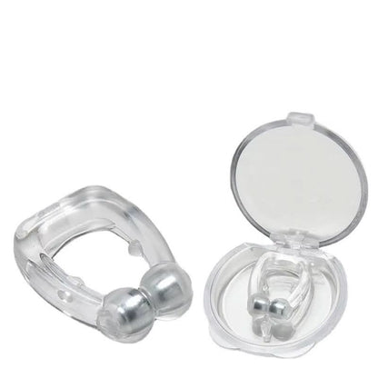 Magnetic anti-snoring nose clip for improving sleep
