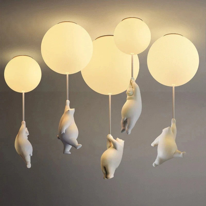 Skanto | Hanging Bear Balloons Lamp
