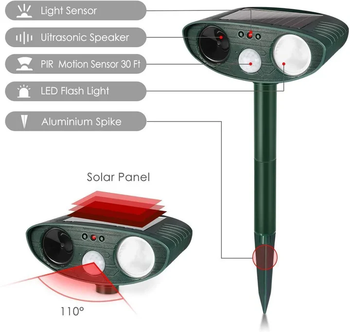 BowLift | Solar Powered Ultrasonic Chipmunk Repeller