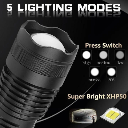 Skanto | 90,000 Lumens Powerful Flashlight