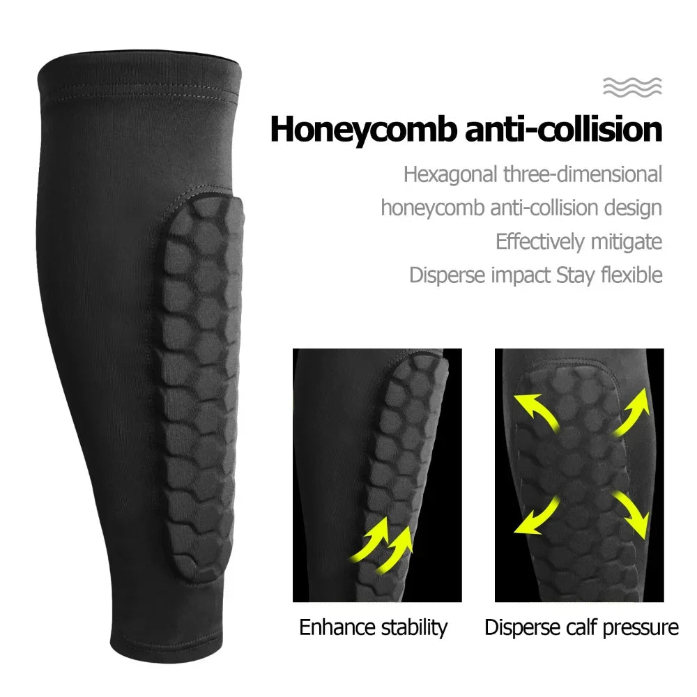 Skanto | Shin Guards with Shock-Absorbing Honeycomb Structure - Football Protection