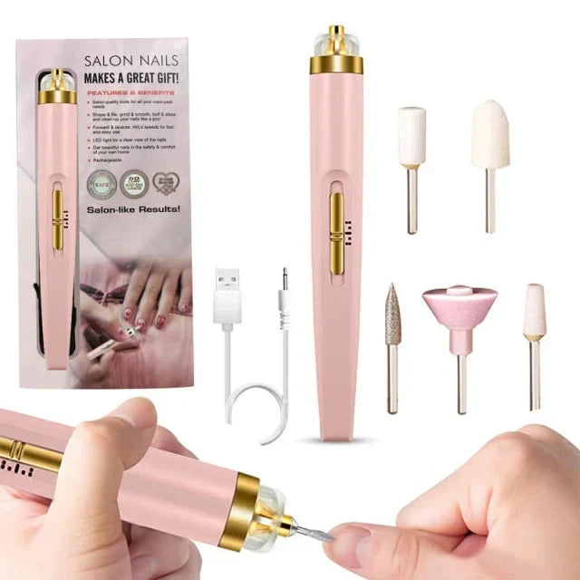 Skanto | 5-in-1 Electric Nail Care Device – Portable Manicure Tool with LED Light