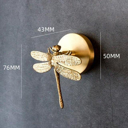 Golden Brass Wall Hooks – Handmade Animal Designs for Stylish Wall Decoration | Kalsten