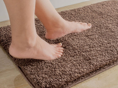 BowLift | Luxura UltraSoft Bath Mat | Super-absorbent microfiber bathroom rug with anti-slip backing