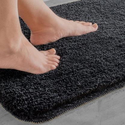BowLift | Luxura UltraSoft Bath Mat | Super-absorbent microfiber bathroom rug with anti-slip backing