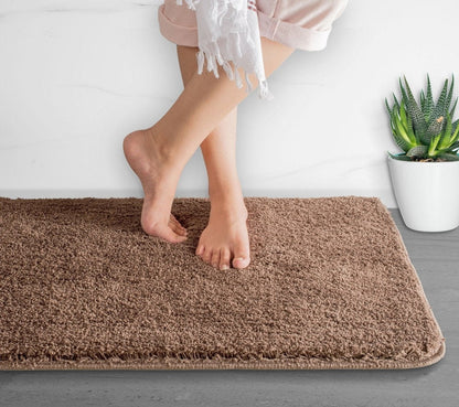 BowLift | Luxura UltraSoft Bath Mat | Super-absorbent microfiber bathroom rug with anti-slip backing