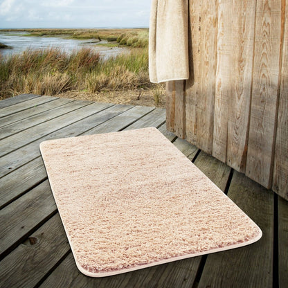 BowLift | Luxura UltraSoft Bath Mat | Super-absorbent microfiber bathroom rug with anti-slip backing