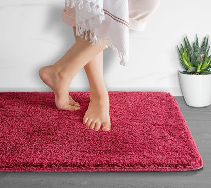 BowLift | Luxura UltraSoft Bath Mat | Super-absorbent microfiber bathroom rug with anti-slip backing