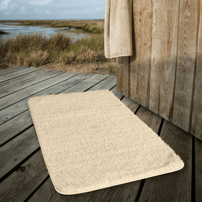BowLift | Luxura UltraSoft Bath Mat | Super-absorbent microfiber bathroom rug with anti-slip backing