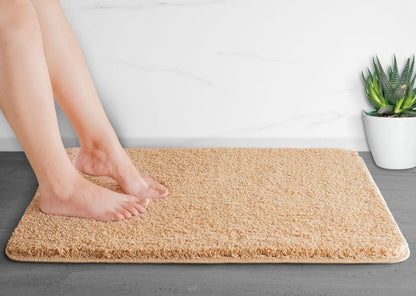 BowLift | Luxura UltraSoft Bath Mat | Super-absorbent microfiber bathroom rug with anti-slip backing