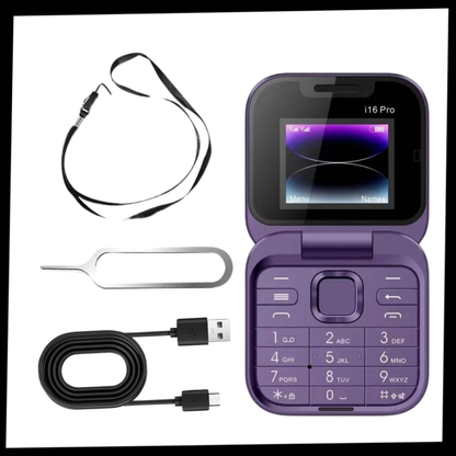 Small Foldable Dual SIM Mobile Phone
