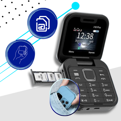 Small Foldable Dual SIM Mobile Phone