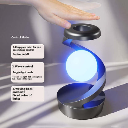 Rotating Moon Desk Lamp With Phone Wireless Charging Sensor Control Table Lamps Decorative Desktop Lamp Small Night Lamp Home Decor | Kalsten