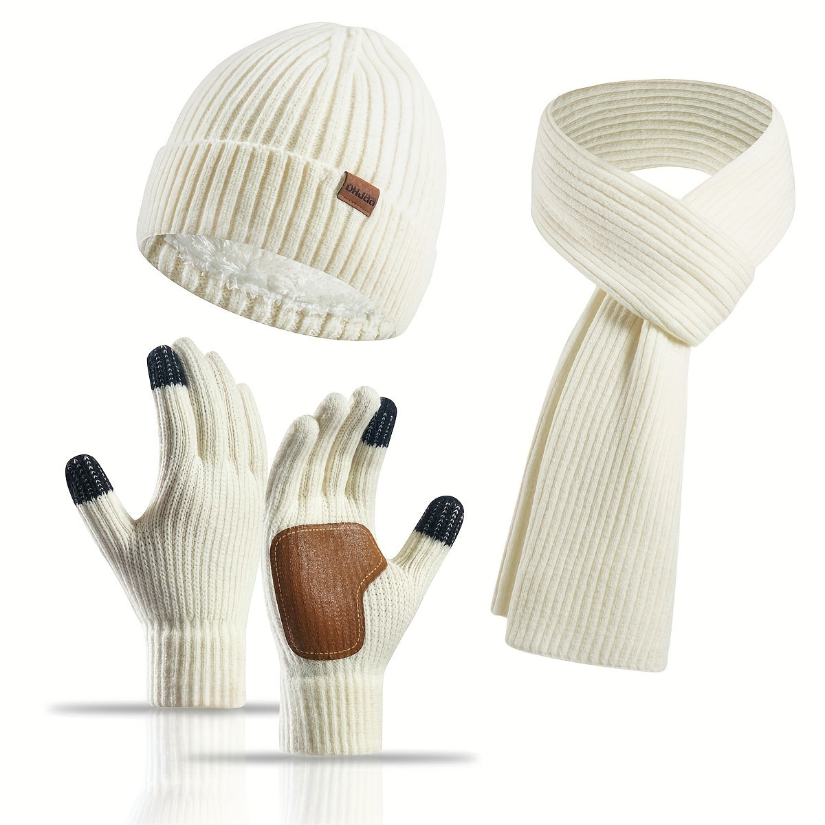 Skanto | Winter Comfort Set – Knit Hat, Scarf, and Gloves for Unisex