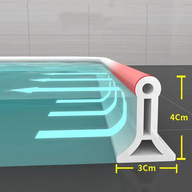 Skanto | FlexiSeal Shower Seal — No More Wet Floors & Bathroom Frustration, Stay Dry – Totally Stress-Free Installation!