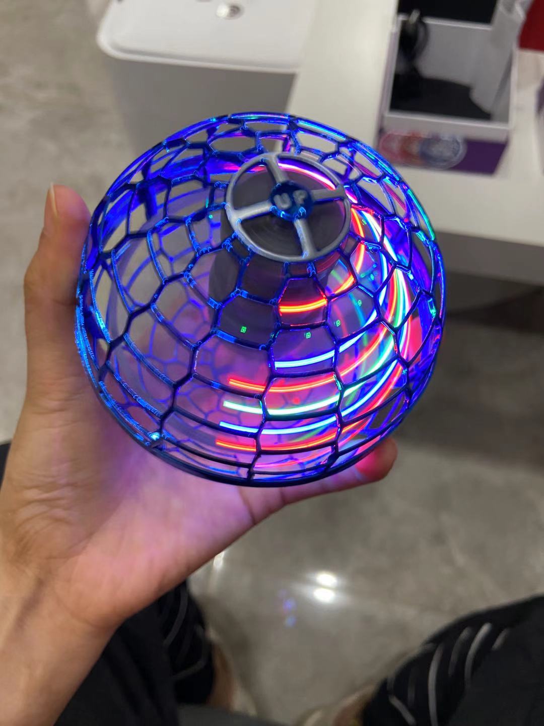 Flynova Pro Flying Ball Spin Toy Hand-controlled Drone Helicopter 360-degree Rotating Mini UFO with Light Kids Gifts