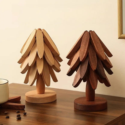 Bamboo Coaster Set 4-piece | Skanto