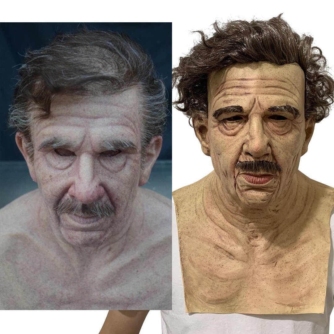 Creepy Old Man Mask – Realistic Latex Halloween Mask for Adults | Bowlift