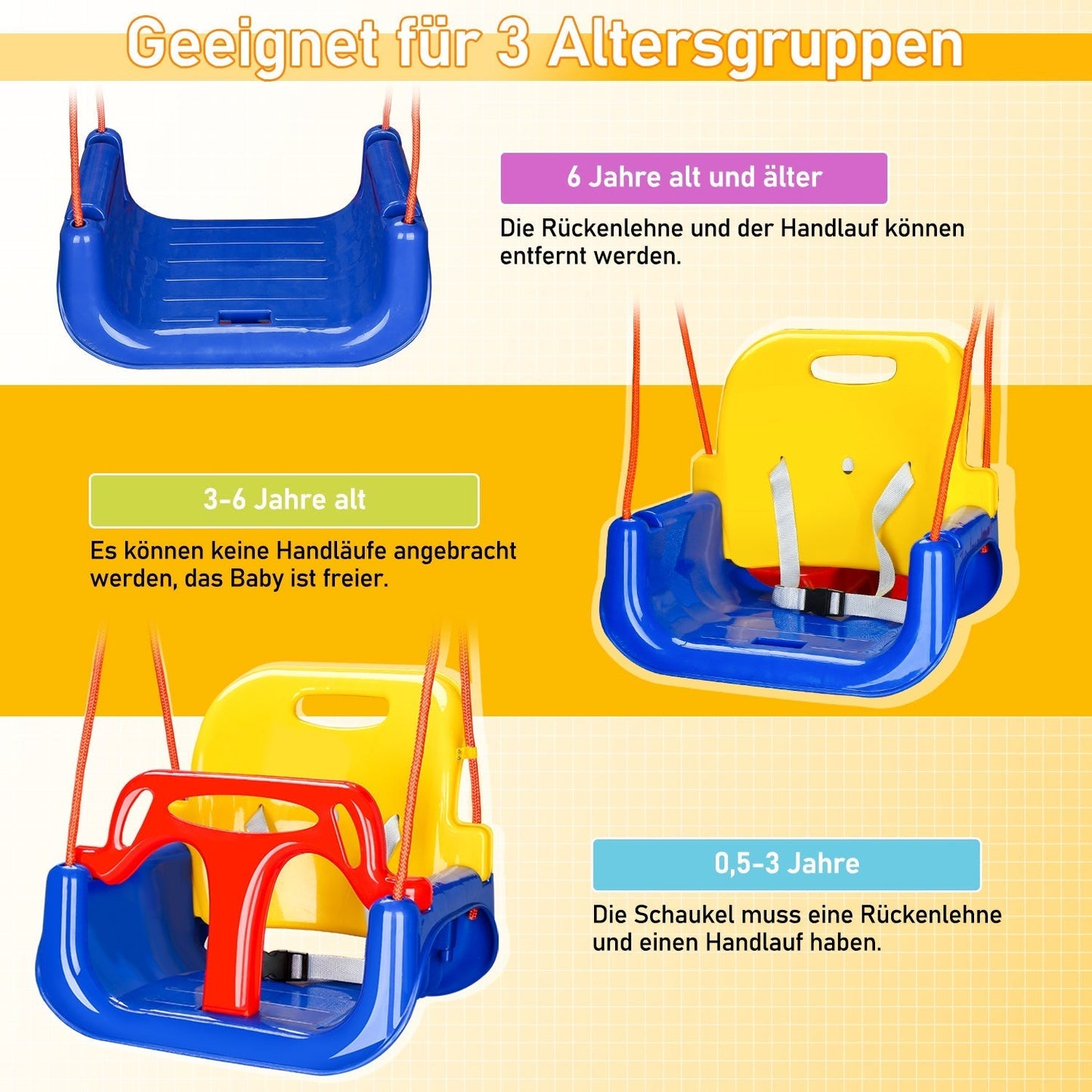 Children's swing Baby swing 3 in 1 | Brehn